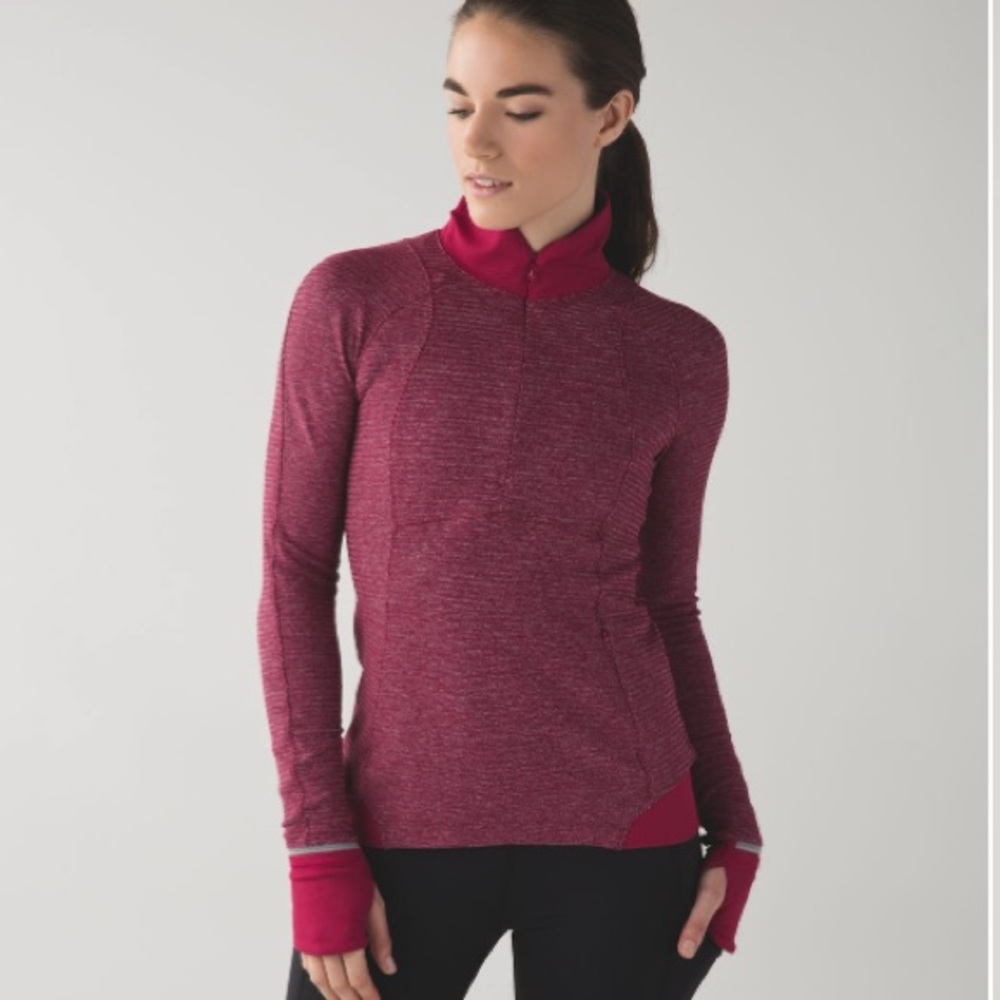Lululemon Runderful  1/2 Zip Thermal Run Top long sleeve
